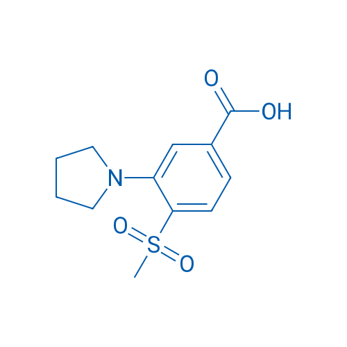 4-(Methylsulfonyl)-3-(pyrrolidin-1-yl)benzoic acid 5g