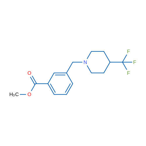 Methyl 3-((4-(trifluoromethyl)piperidin-1-yl)methyl)benzoate 1g