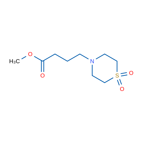 Methyl 4-(1,1-dioxidothiomorpholino)butanoate 250mg