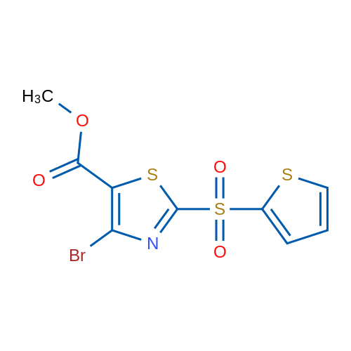 Methyl 4-bromo-2-(thiophen-2-ylsulfonyl)thiazole-5-carboxylate 1g
