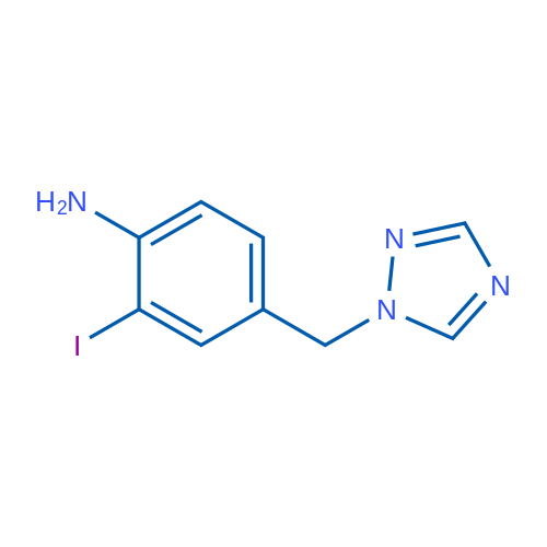 4-((1H-1,2,4-Triazol-1-yl)methyl)-2-iodoaniline 1g