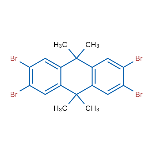 2,3,6,7-Tetrabromo-9,9,10,10-tetramethyl-9,10-dihydroanthracene 1g