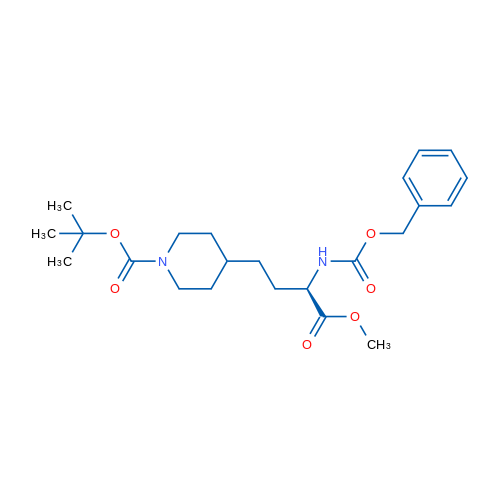 (R)-1-Boc-4-(3-Cbz-Amino-3-methoxycarbonyl-propyl) piperidine 1g