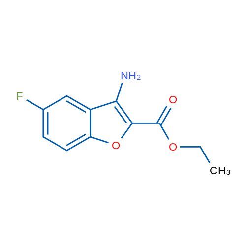 Ethyl 3-amino-5-fluorobenzofuran-2-carboxylate 1g
