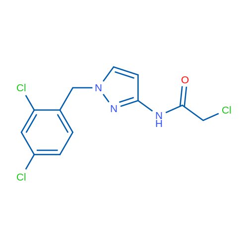 2-Chloro-N-(1-(2,4-dichlorobenzyl)-1H-pyrazol-3-yl)acetamide 1g