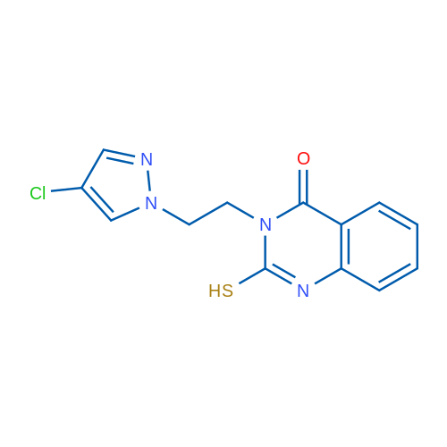 3-(2-(4-Chloro-1H-pyrazol-1-yl)ethyl)-2-mercaptoquinazolin-4(3H)-one 1g