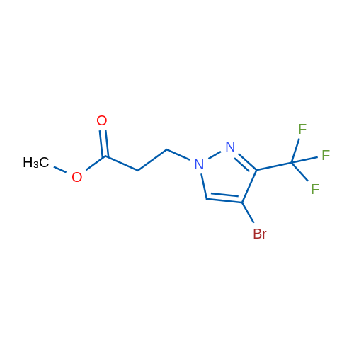 Methyl 3-(4-bromo-3-(trifluoromethyl)-1H-pyrazol-1-yl)propanoate 5g
