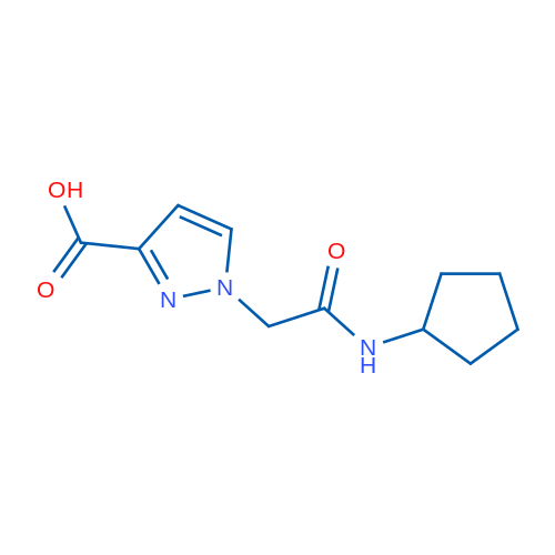 1-(2-(Cyclopentylamino)-2-oxoethyl)-1H-pyrazole-3-carboxylic acid 1g