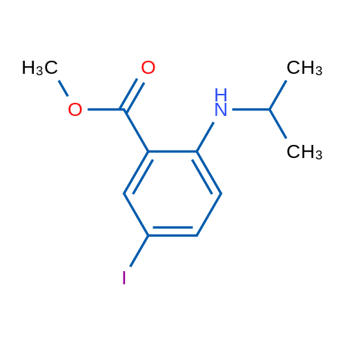 Methyl 5-iodo-2-(isopropylamino)benzoate 1g