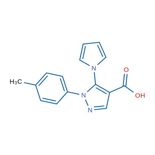 5-(1H-Pyrrol-1-yl)-1-(p-tolyl)-1H-pyrazole-4-carboxylic acid 1g