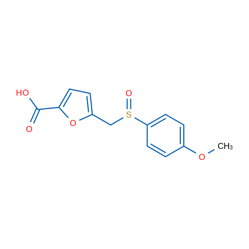 5-(((4-Methoxyphenyl)sulfinyl)methyl)furan-2-carboxylic acid 5g