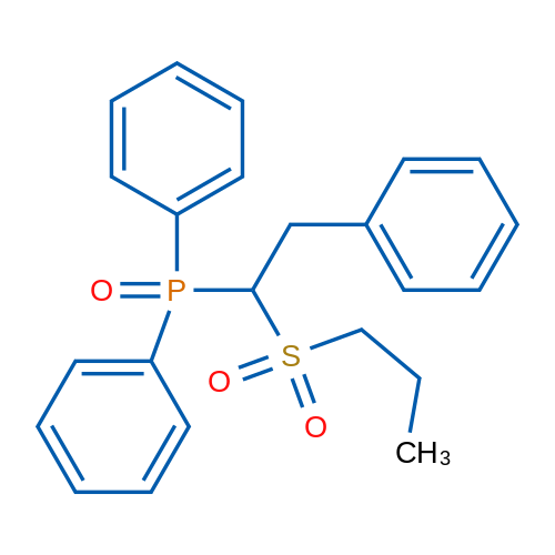 Diphenyl(2-phenyl-1-(propylsulfonyl)ethyl)phosphine oxide 1g