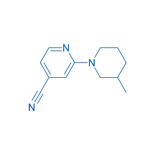 2-(3-Methylpiperidin-1-yl)isonicotinonitrile 250mg