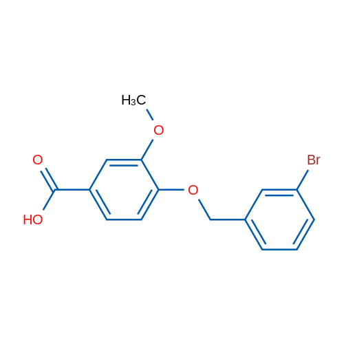 4-((3-Bromobenzyl)oxy)-3-methoxybenzoic acid 1g