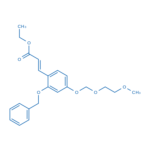 Ethyl (E)-3-(2-(benzyloxy)-4-((2-methoxyethoxy)methoxy)phenyl)acrylate 5g