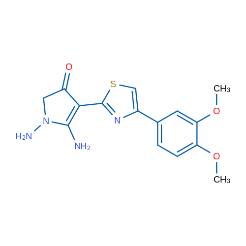 1,5-Diamino-4-(4-(3,4-dimethoxyphenyl)thiazol-2-yl)-1H-pyrrol-3(2H)-one 1g