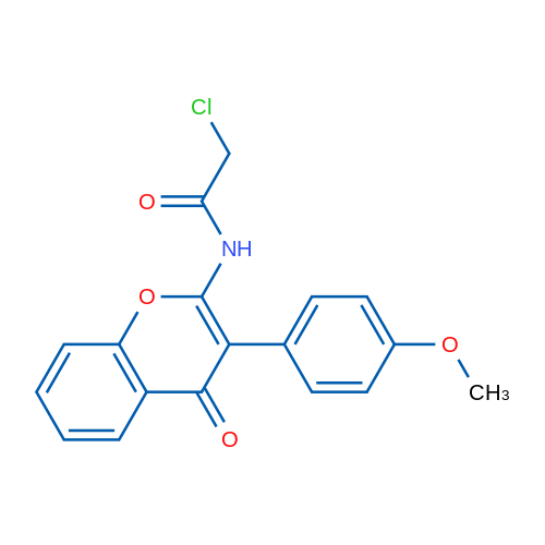 2-Chloro-N-(3-(4-methoxyphenyl)-4-oxo-4H-chromen-2-yl)acetamide 1g