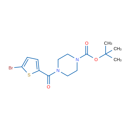 tert-Butyl 4-(5-bromothiophene-2-carbonyl)piperazine-1-carboxylate 5g