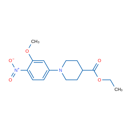 Ethyl 1-(3-methoxy-4-nitrophenyl)piperidine-4-carboxylate 1g