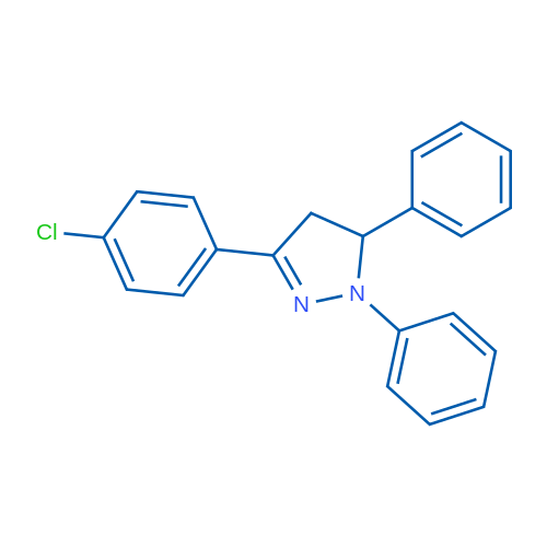 3-(4-Chlorophenyl)-1,5-diphenyl-4,5-dihydro-1H-pyrazole 1g