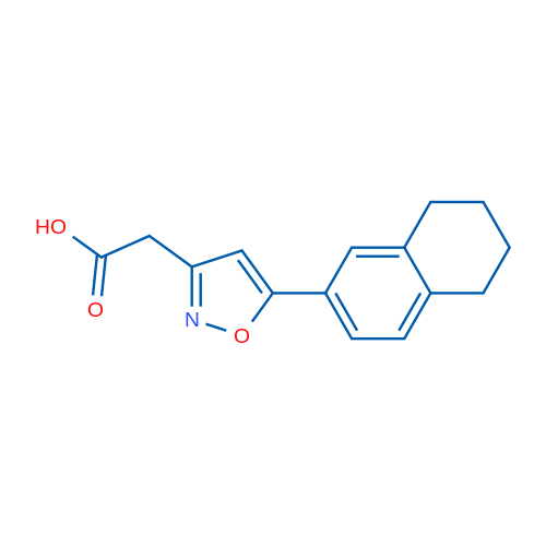 2-(5-(5,6,7,8-Tetrahydronaphthalen-2-yl)isoxazol-3-yl)acetic acid 1g
