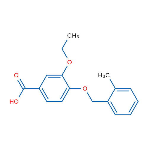 3-Ethoxy-4-((2-methylbenzyl)oxy)benzoic acid 5g