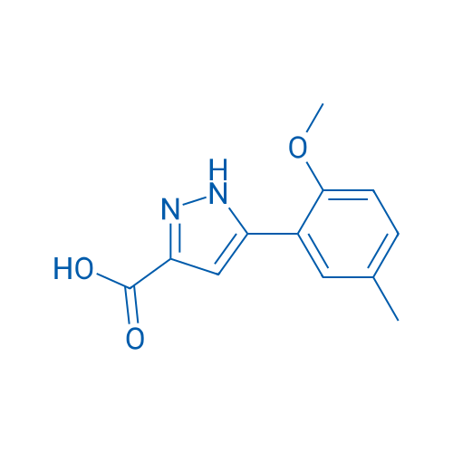 5-(2-Methoxy-5-methylphenyl)-1H-pyrazole-3-carboxylic acid 100mg