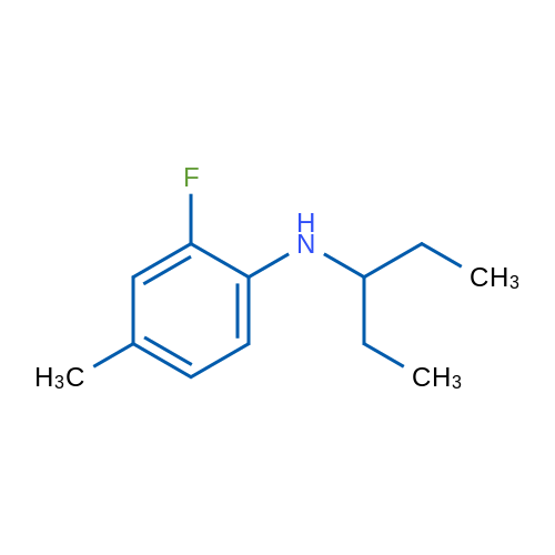 2-Fluoro-4-methyl-N-(pentan-3-yl)aniline 1g