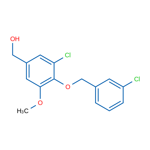 (3-Chloro-4-((3-chlorobenzyl)oxy)-5-methoxyphenyl)methanol 1g