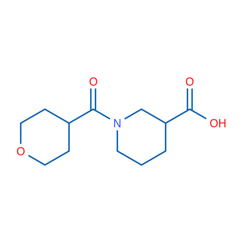 1-(Tetrahydro-2H-pyran-4-carbonyl)piperidine-3-carboxylic acid 5g