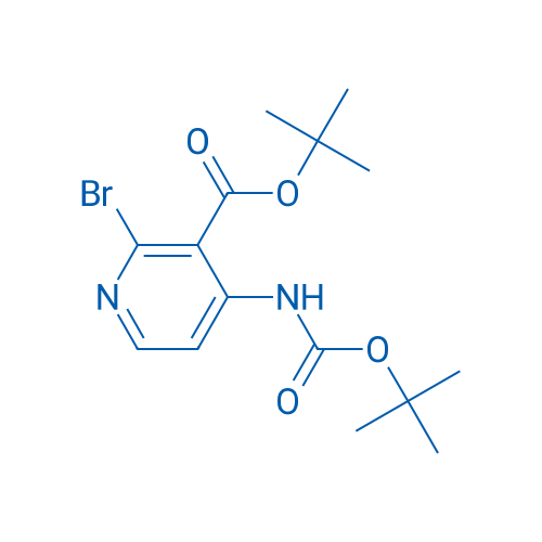 tert-Butyl 2-bromo-4-((tert-butoxycarbonyl)amino)nicotinate 250mg