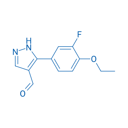 5-(4-Ethoxy-3-fluorophenyl)-1H-pyrazole-4-carbaldehyde 250mg