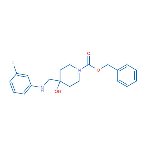 Benzyl 4-(((3-fluorophenyl)amino)methyl)-4-hydroxypiperidine-1-carboxylate 1g