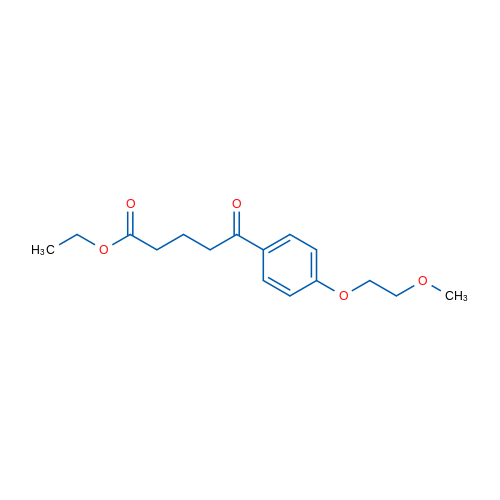 Ethyl 5-(4-(2-methoxyethoxy)phenyl)-5-oxopentanoate 1g