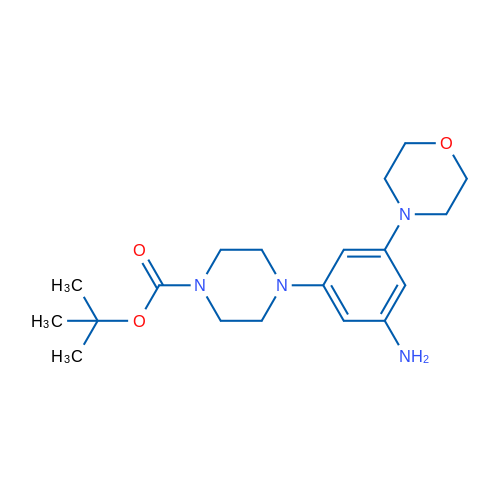 tert-Butyl 4-(3-amino-5-morpholinophenyl)piperazine-1-carboxylate 1g