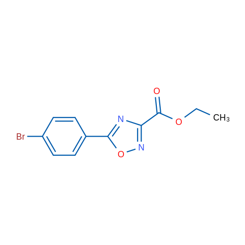 Ethyl 5-(4-bromophenyl)-1,2,4-oxadiazole-3-carboxylate 5g