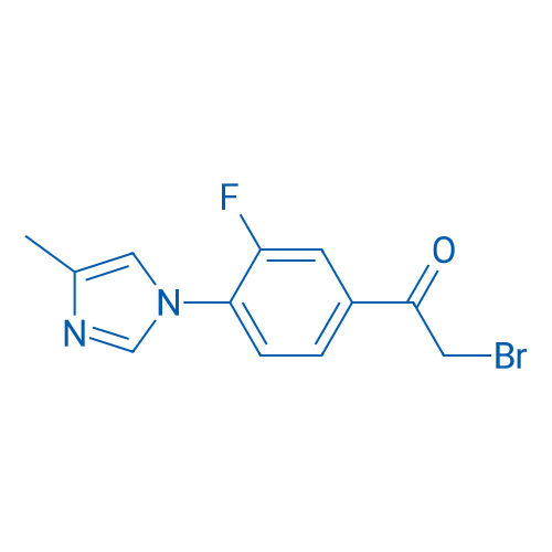 2-Bromo-1-(3-fluoro-4-(4-methyl-1H-imidazol-1-yl)phenyl)ethanone 10g