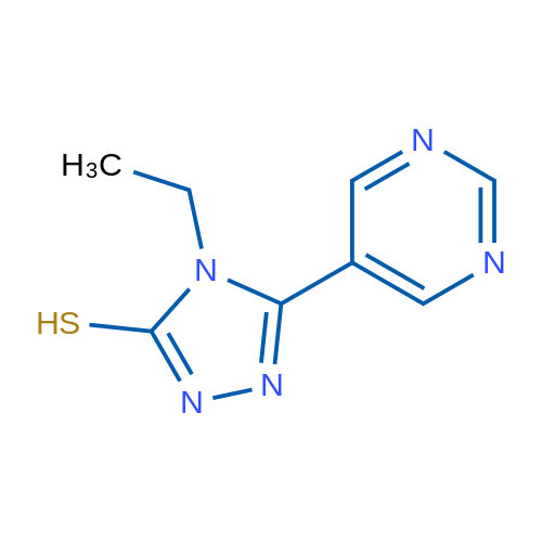 4-Ethyl-5-(pyrimidin-5-yl)-4H-1,2,4-triazole-3-thiol 1g