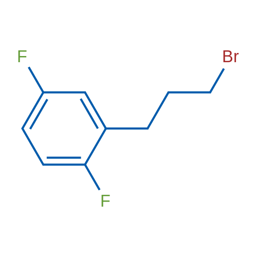 2-(3-Bromopropyl)-1,4-difluorobenzene 250mg