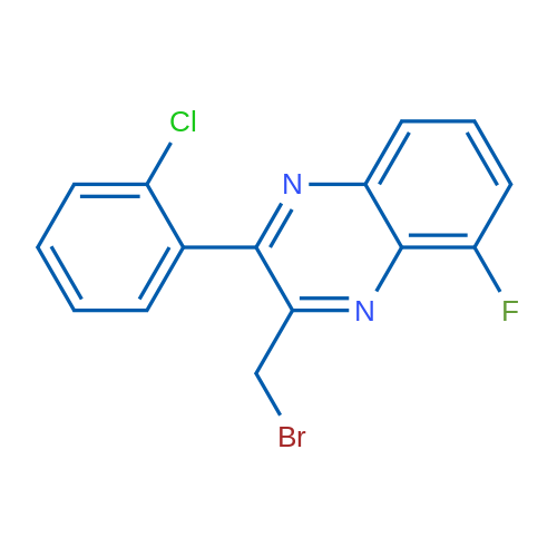 3-(Bromomethyl)-2-(2-chlorophenyl)-5-fluoroquinoxaline 1g