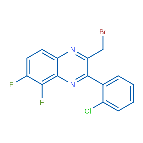 2-(Bromomethyl)-3-(2-chlorophenyl)-5,6-difluoroquinoxaline 1g