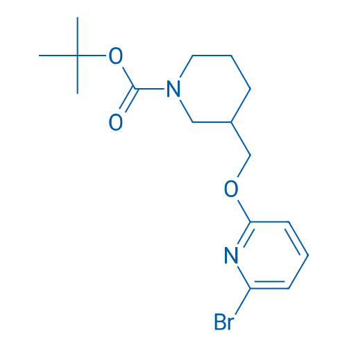tert-Butyl 3-(((6-bromopyridin-2-yl)oxy)methyl)piperidine-1-carboxylate 100mg