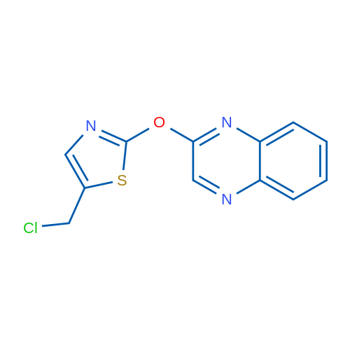 5-(Chloromethyl)-2-(quinoxalin-2-yloxy)thiazole 1g