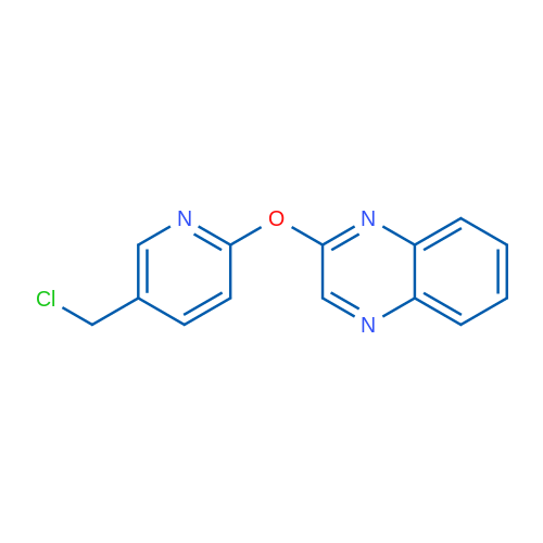 2-((5-(Chloromethyl)pyridin-2-yl)oxy)quinoxaline 1g