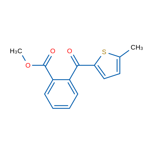 Methyl 2-(5-methylthiophene-2-carbonyl)benzoate 1g