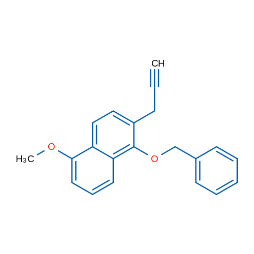 1-(Benzyloxy)-5-methoxy-2-(prop-2-yn-1-yl)naphthalene 1g