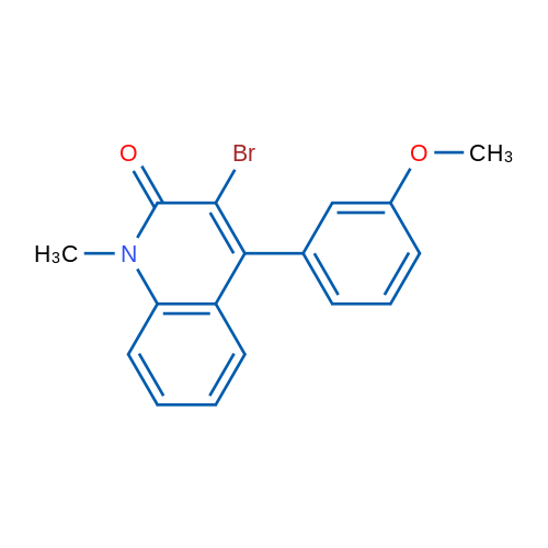 3-Bromo-4-(3-methoxyphenyl)-1-methylquinolin-2(1H)-one 1g