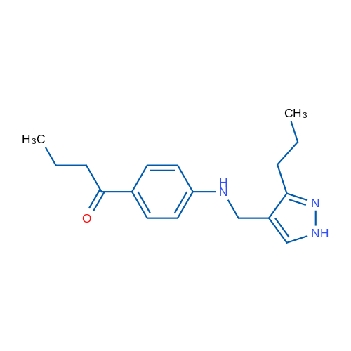 1-(4-(((3-Propyl-1H-pyrazol-4-yl)methyl)amino)phenyl)butan-1-one 1g