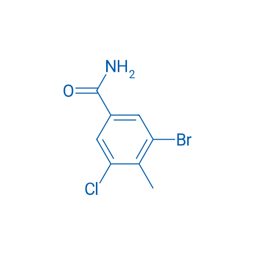 3-Bromo-5-chloro-4-methylbenzamide 250mg
