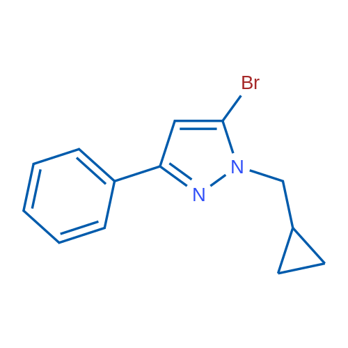 5-Bromo-1-(cyclopropylmethyl)-3-phenyl-1H-pyrazole 1g